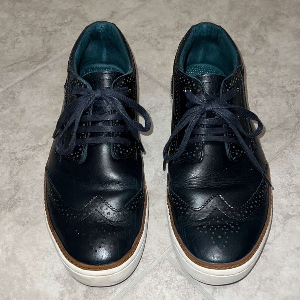 Ted Baker Navy Blue Oxfords